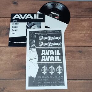 AVAIL Live at the Kings Head Inn Vinyl Record NGR-11 Old Glory Records